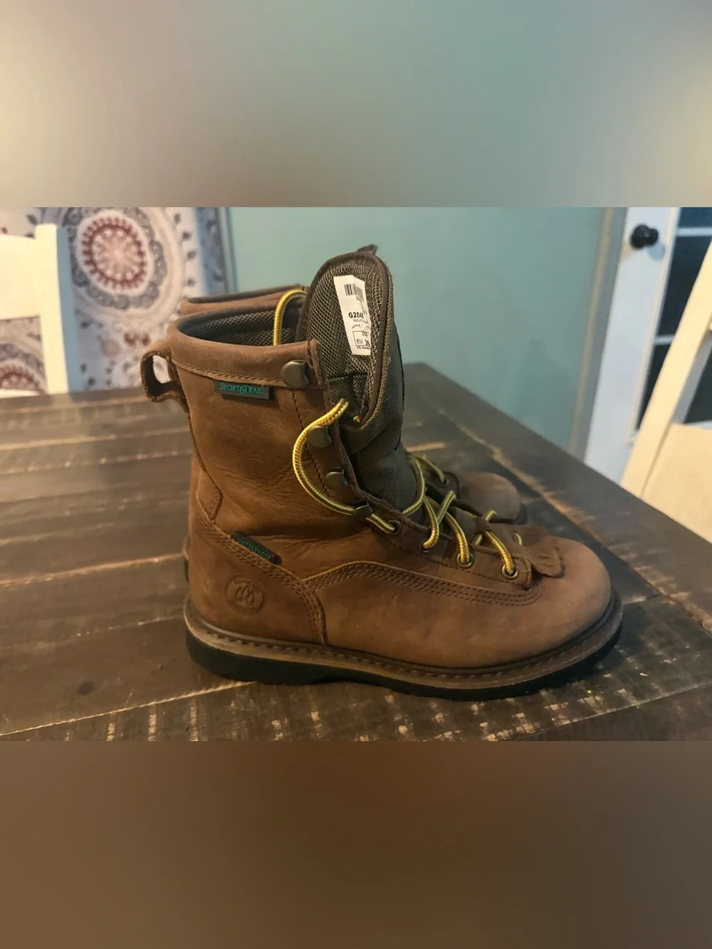 Georgia Boot G2048 Mid-Calf Waterproof Lace-Up Work Boots Leather Thinsulate